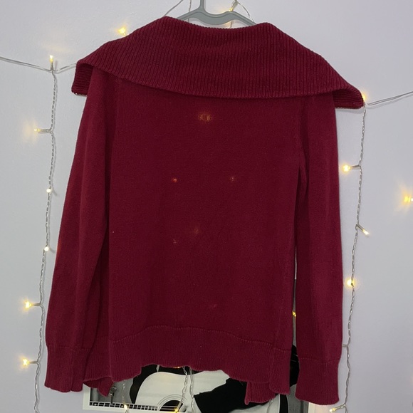 Ann Taylor Maroon Knitted Jacket - Picture 5 of 5